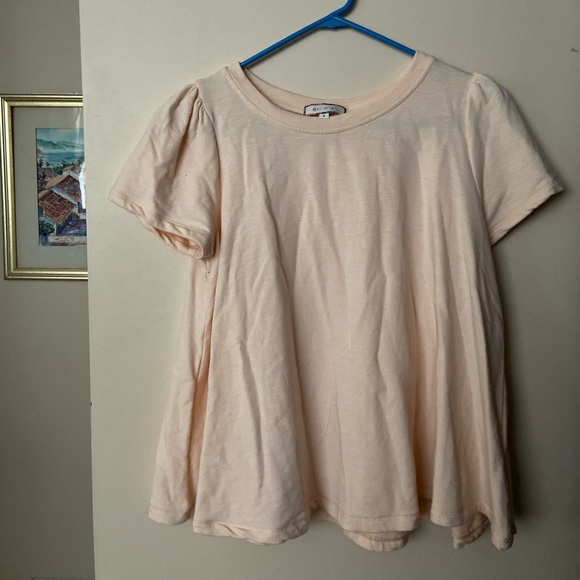 Light pink anthropologie peplum blouse - Picture 1 of 3